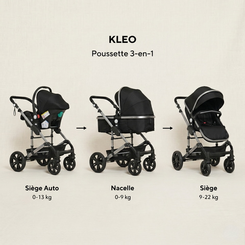 Poussette KLEO Argent