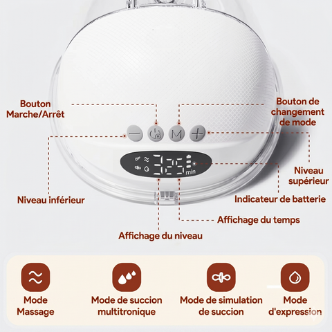 Armell Pump | Tire-lait mains-libres et portable